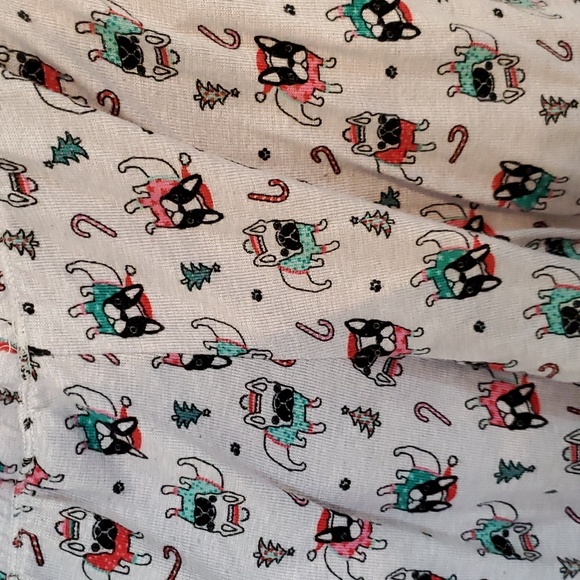 Jaclyn Intimates Women's Holiday Pajama Joggers Bulldogs & Candy Canes - Picture 3 of 9